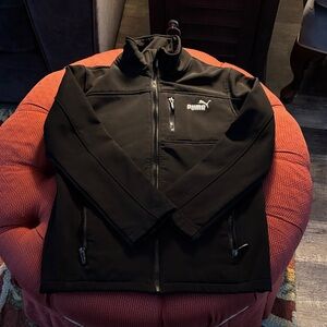 Puma Boy's Black Performance Fleece Jacket